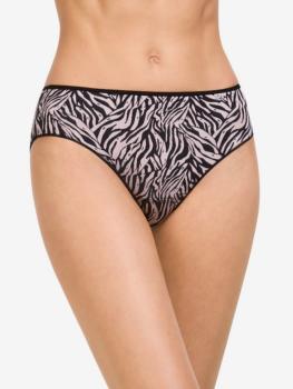 Slip tissu mélangé impression zébré : Lot de 2