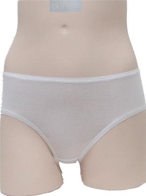 Slip en coton fil d'Ecosse uni Oscalito - Blanc