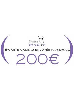 E-carte cadeau 200&#0128;