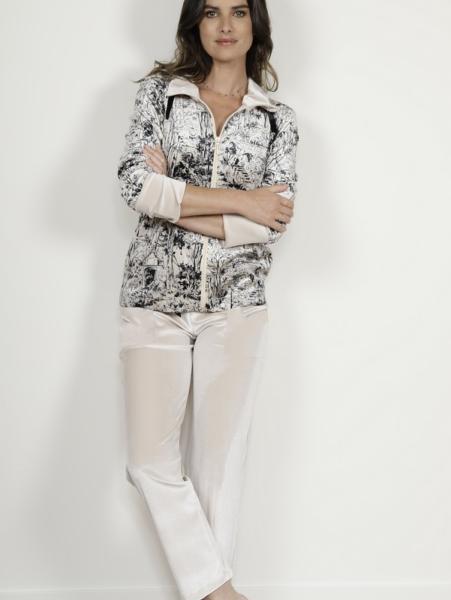 Pyjama d'intérieur en velours imprimé Collection Sienna 