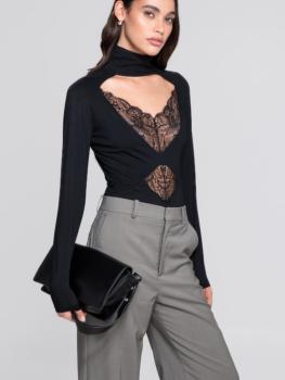 Body doux en micromodal col cheminée