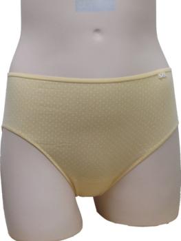 Lot de 2 slips coton vanille imprimé pois blanc