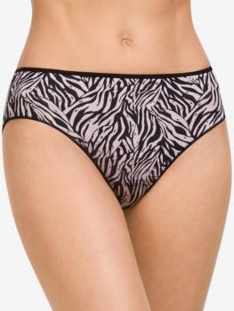 Slip tissu mélangé impression zébré : Lot de 2