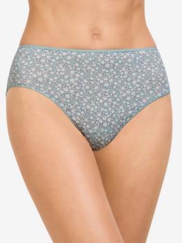 Slip coton imprimé petites fleurs blanches