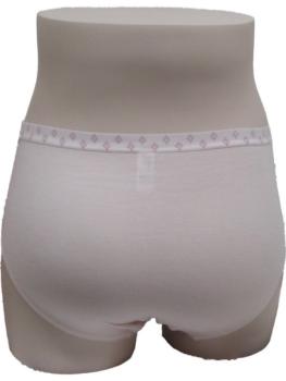 Slip coton uni ceinture imprimé discret