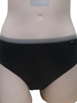 Slip en coton uni ceinture imprimée