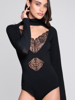 Body doux en micromodal col cheminée