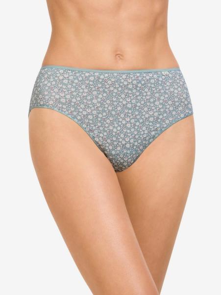 Slip coton imprimé petites fleurs blanches