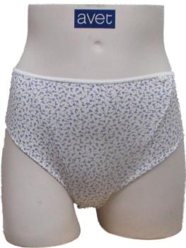 Slip polyamide ivoire imprimé petites fleurs : Lot de 2