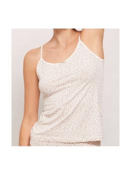 Caraco souple tissu polyamide imprimé