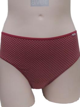 Lot de 2 slips coton imprimé bleu et bordeaux