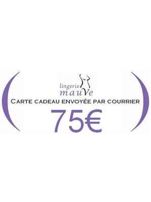 Carte cadeau imprimée 75&#0128;