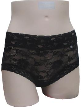 Shorty uni dentelle motif floral