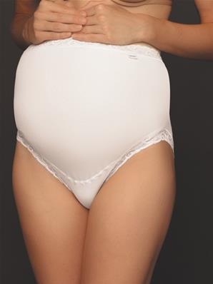 Culotte de grossesse en coton et dentelle