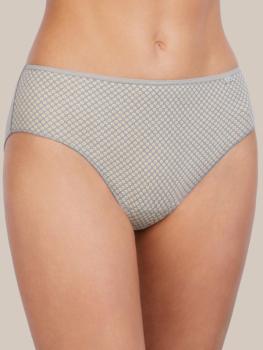 Slip coton imprimé rond jaune : Lot de 2