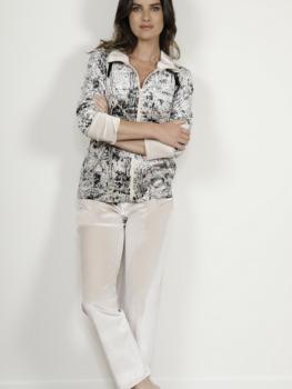 Pyjama d'intérieur en velours imprimé Collection Sienna 