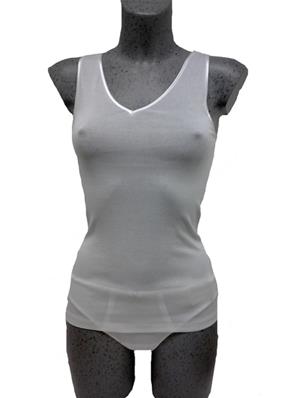 Sans manches pur coton bretelles larges