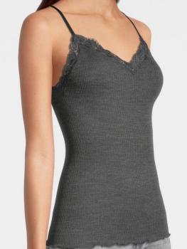 Caraco laine et soie plissée Oscalito