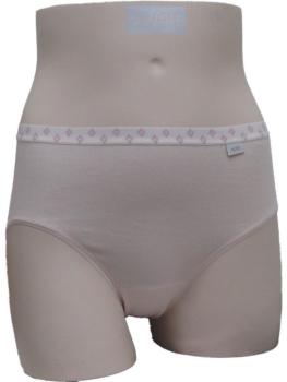 Slip coton uni ceinture imprimé discret : Lot de 2