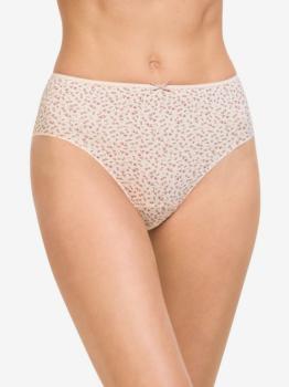 Slip polyamide imprimé florale rose