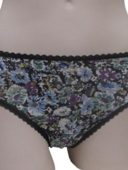 Slip coton imprimé fleurs : Lot de 2