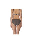 Slip brésilien bicolore Collection Embrace Lace Gris