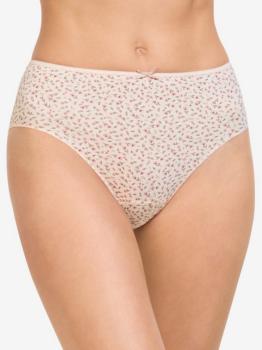 Slip polyamide imprimé florale rose