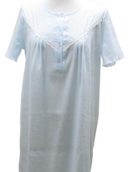 Chemise de nuit Tissu crépon Ciel