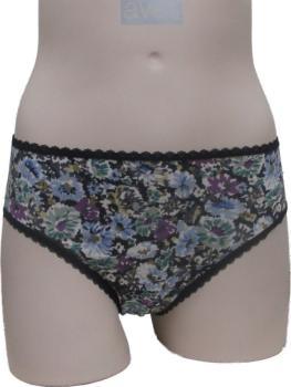 Slip coton imprimé fleurs : Lot de 2