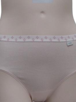 Slip coton uni ceinture imprimé discret : Lot de 2